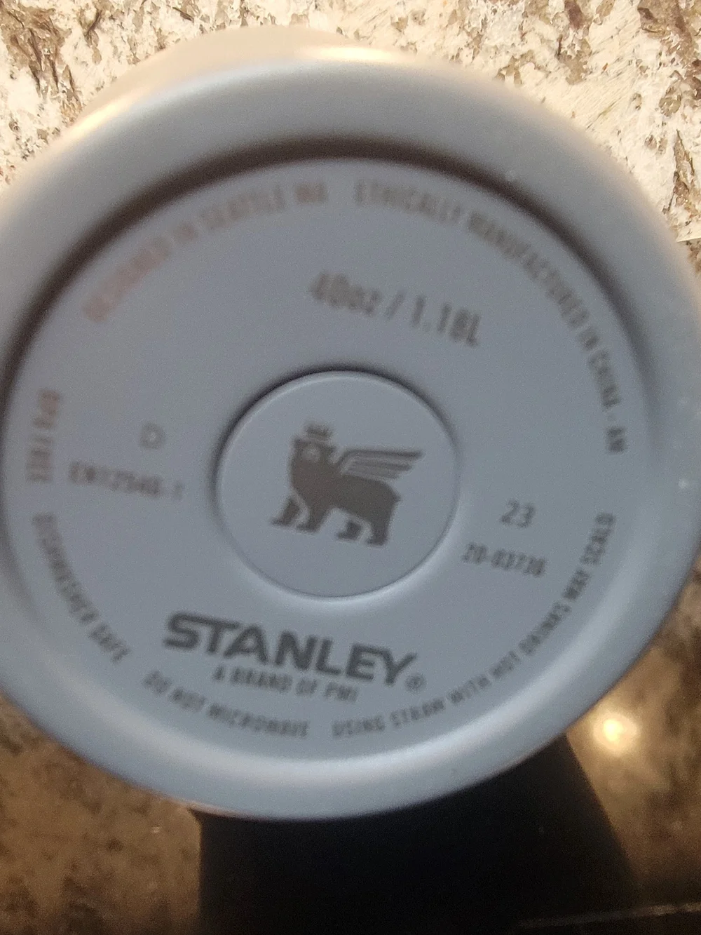 Engraved Stanley Gray Travel Tumbler with Handle & Straw - Picture 4 of 6